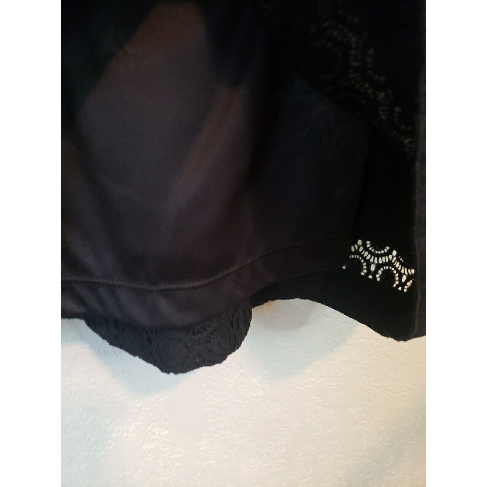 Isaac Mizrahi Short Sleeve Stretch Lace Sheath Dress Black Size Large - Picture 5 of 10